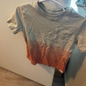 Orange tan ombre tshirt baby GAP